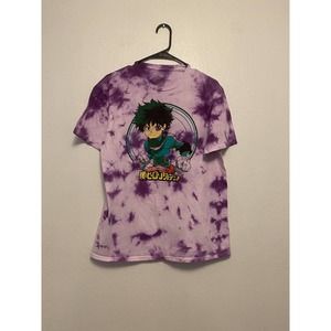 My Hero Academia - Deku Kanji Dye T-Shirt Short Sleeve Size‎ Large Purple